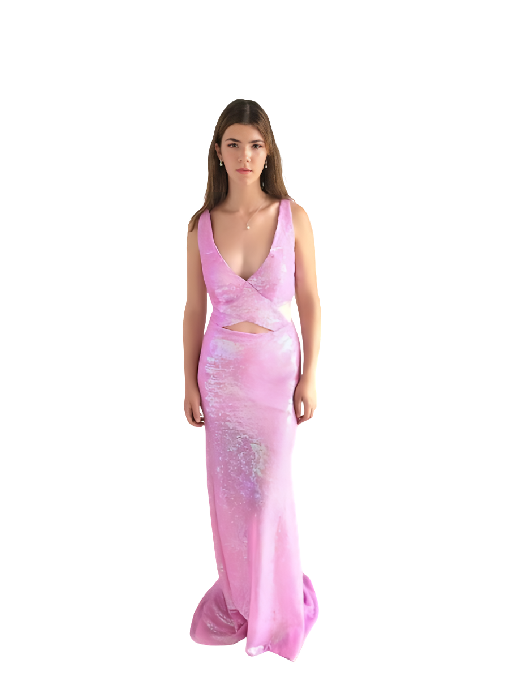 prom dress, mermaid dress for girls, pink dress, pink mermaid dress